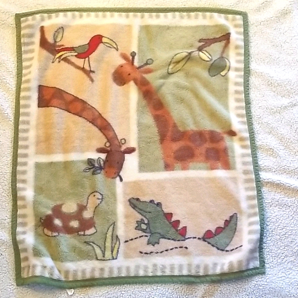 Safari baby blanket